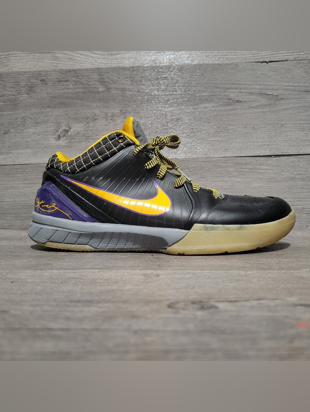 2009 Nike Zoom Kobe 4 Men's Size 9.5 Carpe Diem 344335-001 Lakers